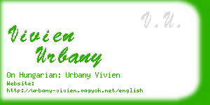 vivien urbany business card